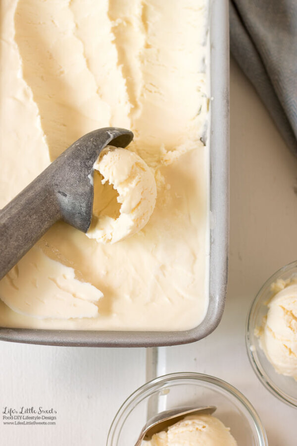 No-Churn Vanilla Ice Cream (Whipping Cream) - Life's Little Sweets
