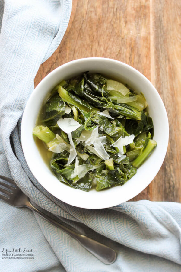 Braised Collard Greens Yellow Onion, Bay Leaf, Cumin, Paprika, Broth