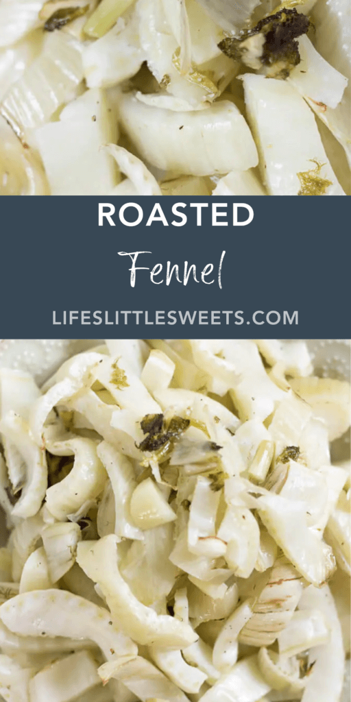 roasted fennel with text overlay