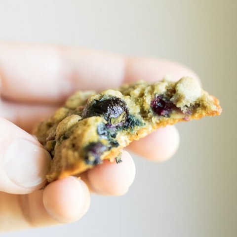 Raspberry Blueberry Oatmeal Cookies