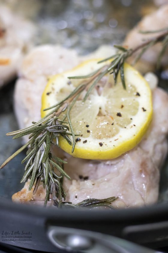 Lemon Rosemary Skillet Chicken Thighs (Rosemary) Life's Little Sweets