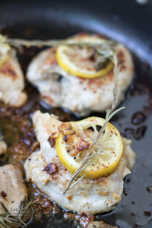 Lemon Rosemary Skillet Chicken Thighs (Rosemary) Life's Little Sweets
