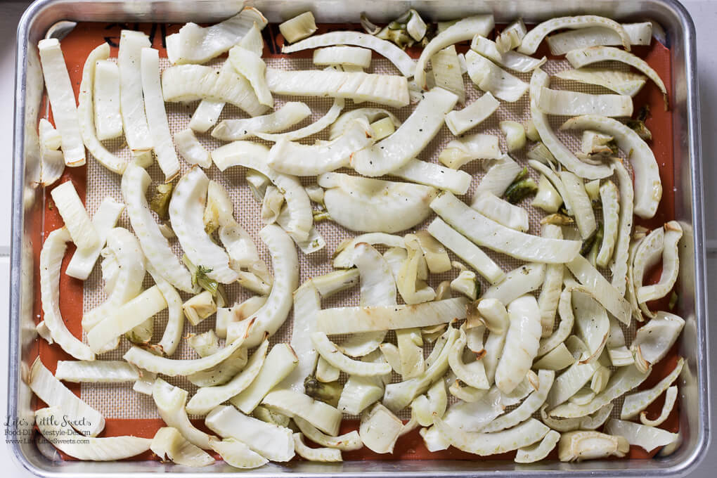 Roasted Fennel is an easy, savory and flavorful way to enjoy fennel. It makes the perfect side dish with dinner or serve over a salad.