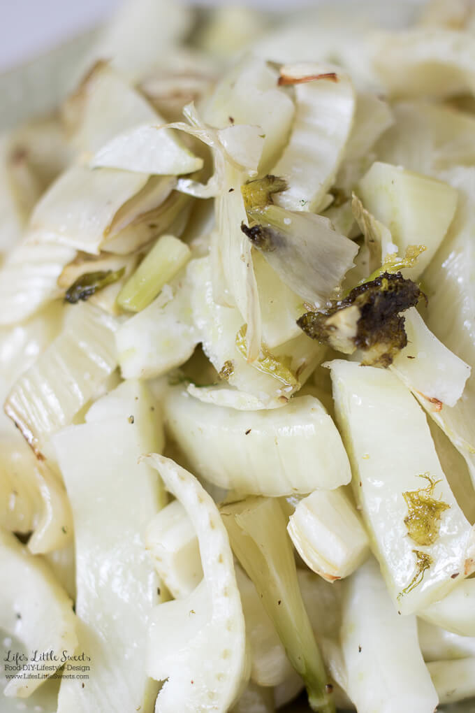 Roasted Fennel is an easy, savory and flavorful way to enjoy fennel. It makes the perfect side dish with dinner or serve over a salad.