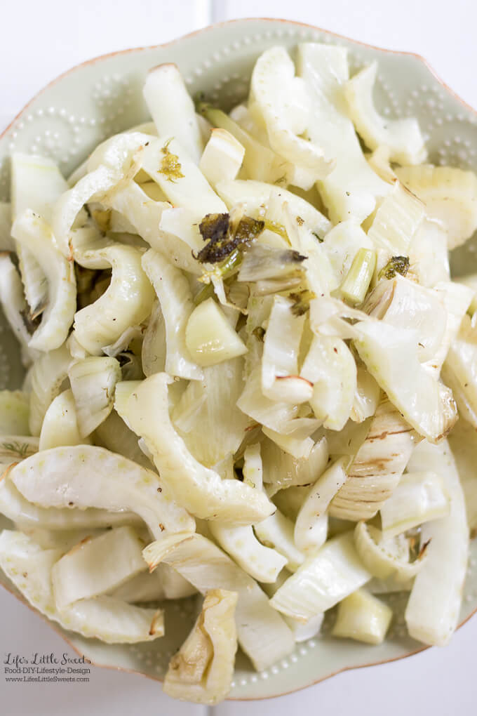Roasted Fennel is an easy, savory and flavorful way to enjoy fennel. It makes the perfect side dish with dinner or serve over a salad.