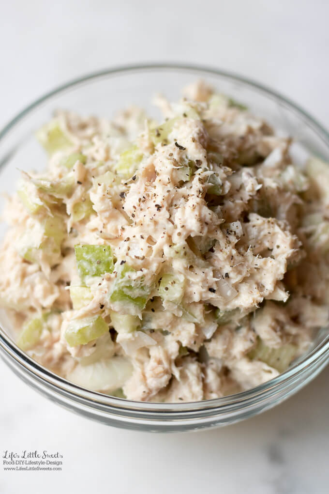 This Tuna Salad Recipe is an easy, basic salad recipe, perfect for Summer or any time of year. Whip it up for a quick bite to eat or make it for your next gathering! (gluten-free)