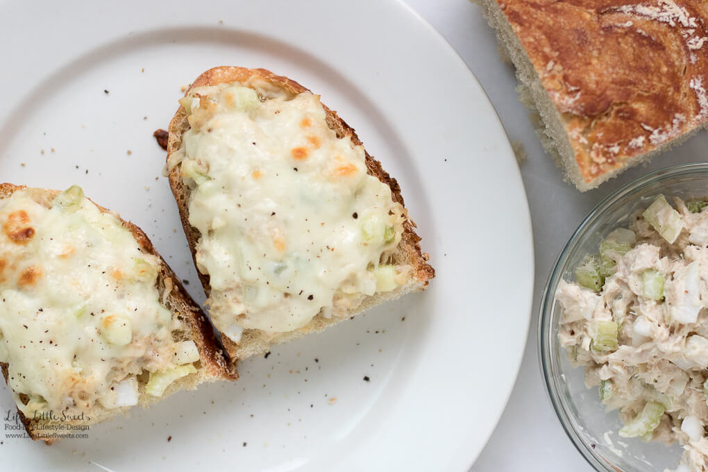 Tuna Melts Homemade w/ Tuna Salad and NoKnead Bread