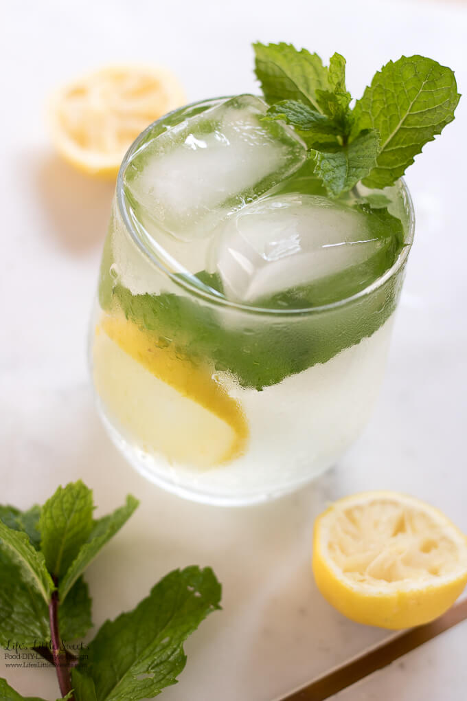 Mint Lemonade is a refreshing, sweet drink recipe to cool your Summer days. (gluten-free, vegan)
