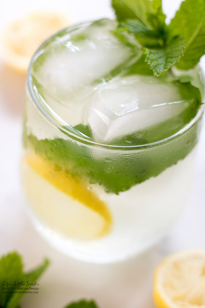 Mint Lemonade is a refreshing, sweet drink recipe to cool your Summer days. (gluten-free, vegan)