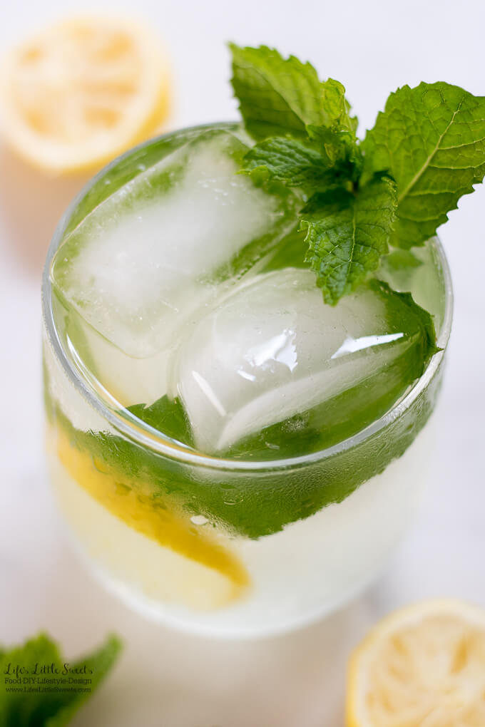 Mint Lemonade is a refreshing, sweet drink recipe to cool your Summer days. (gluten-free, vegan)