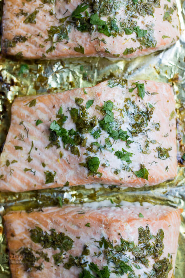 Fresh Herb Baked Salmon Life's Little Sweets