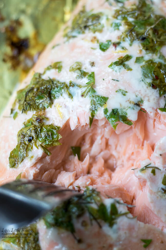 Fresh Herb Baked Salmon - Life's Little Sweets