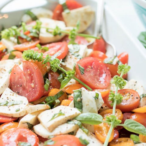 Tomato Basil Mozzerella Salad