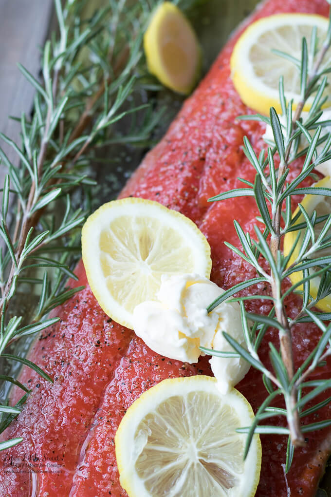 Lemon Rosemary Salmon is a bright, simple, savory and delicious Salmon recipe. (serves 4-6)