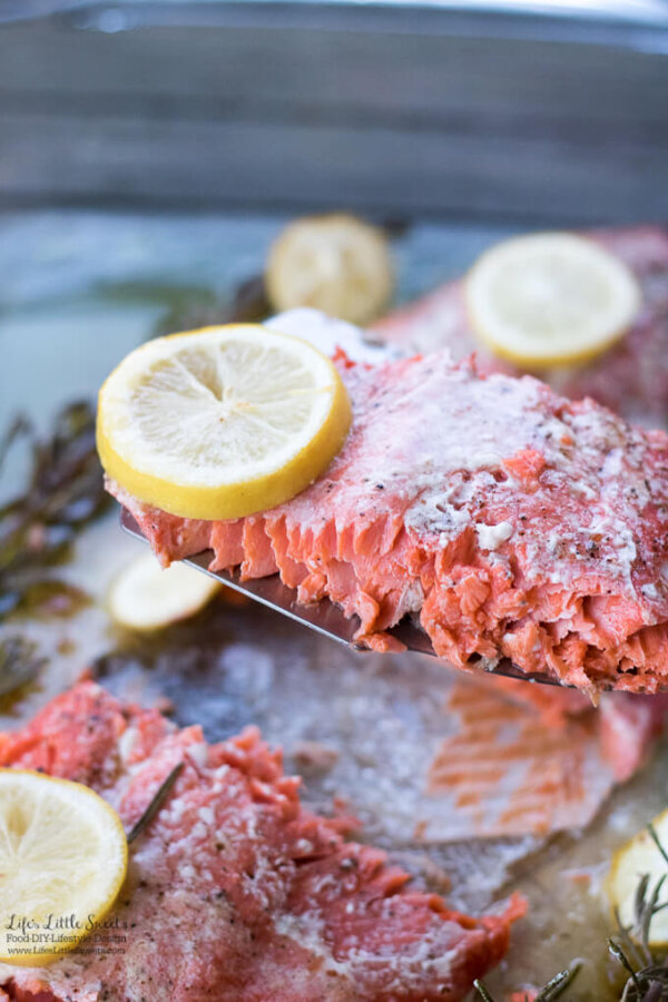 Lemon Rosemary Salmon (Summer, Recipe, Fish) Life's Little Sweets