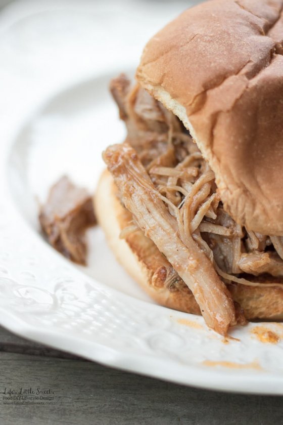 Slow Cooker Texas Style Pulled Pork Life's Little Sweets