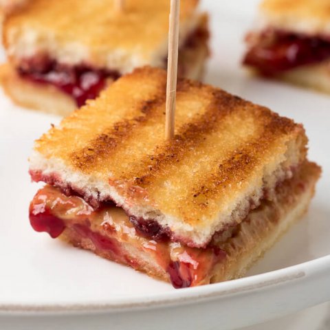 Grilled Peanut Butter and Jelly Sandwich Bites