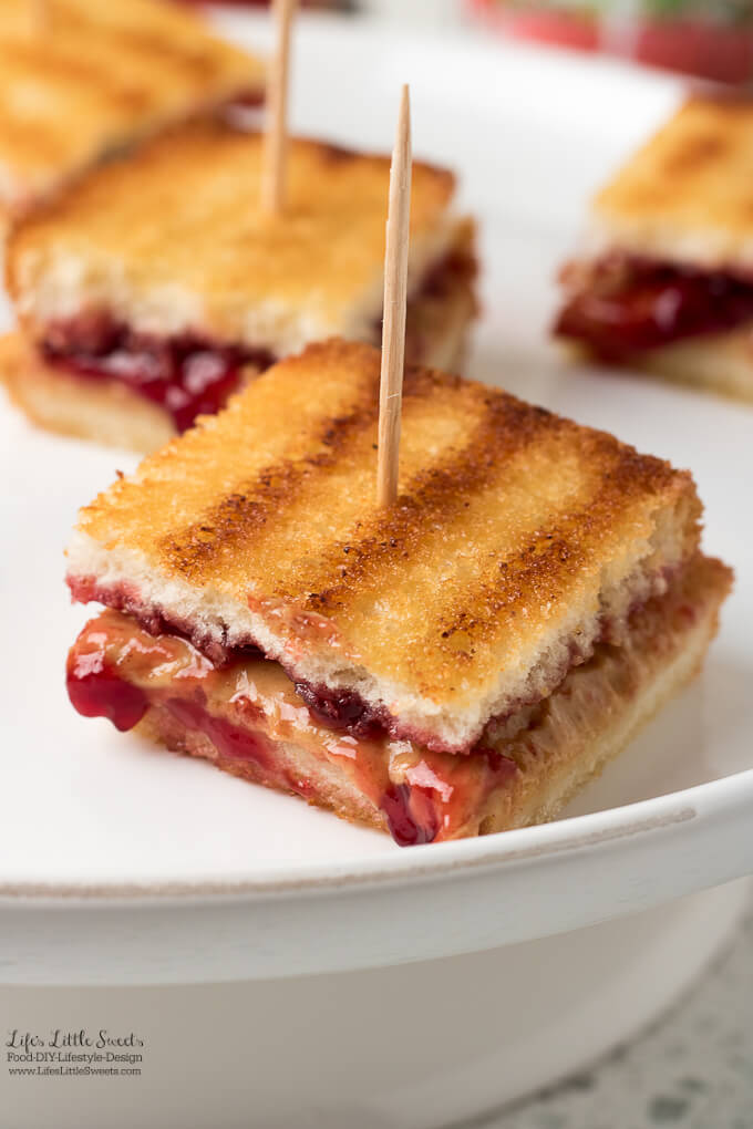 Grilled Peanut Butter and Jelly Sandwich Bites