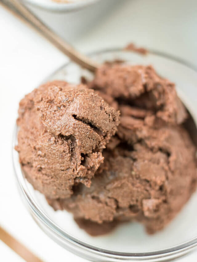 No-Churn Naturally Sweetened Chocolate Ice Cream Story