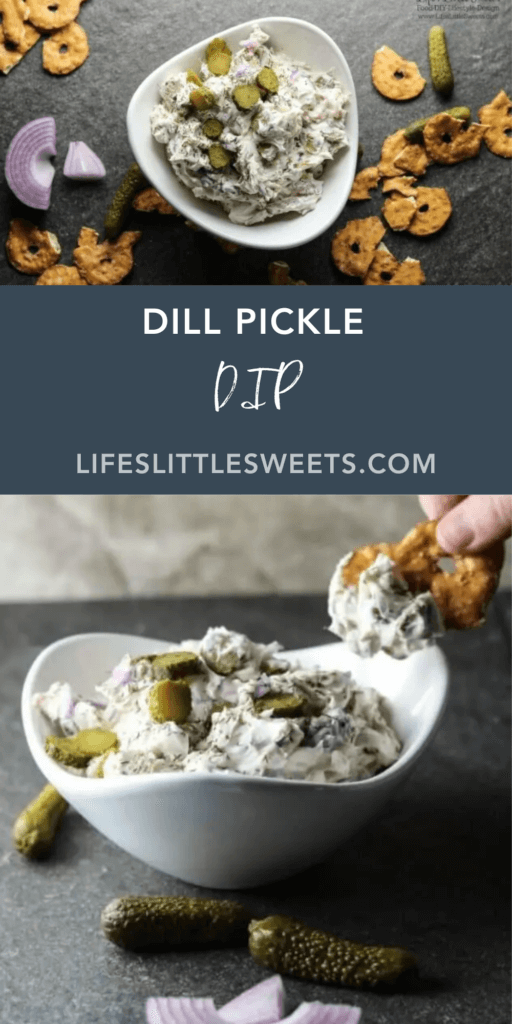 Dill Pickle Dip with text overlay