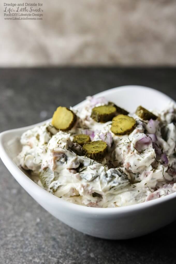 Looking for something new to take to your next get-together or potluck? With only 5 ingredients, it's fast and easy to whip up a batch of this Dill Pickle Dip. Crunchy and salty, just like a pickle. Only better.