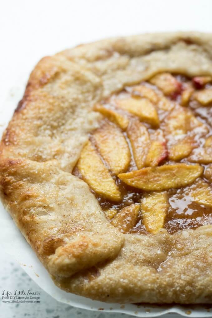 This Homemade Nectarine Galette has the sweet flavor of ripe, Summer nectarines in a flakey, butter-y homemade pastry crust.
