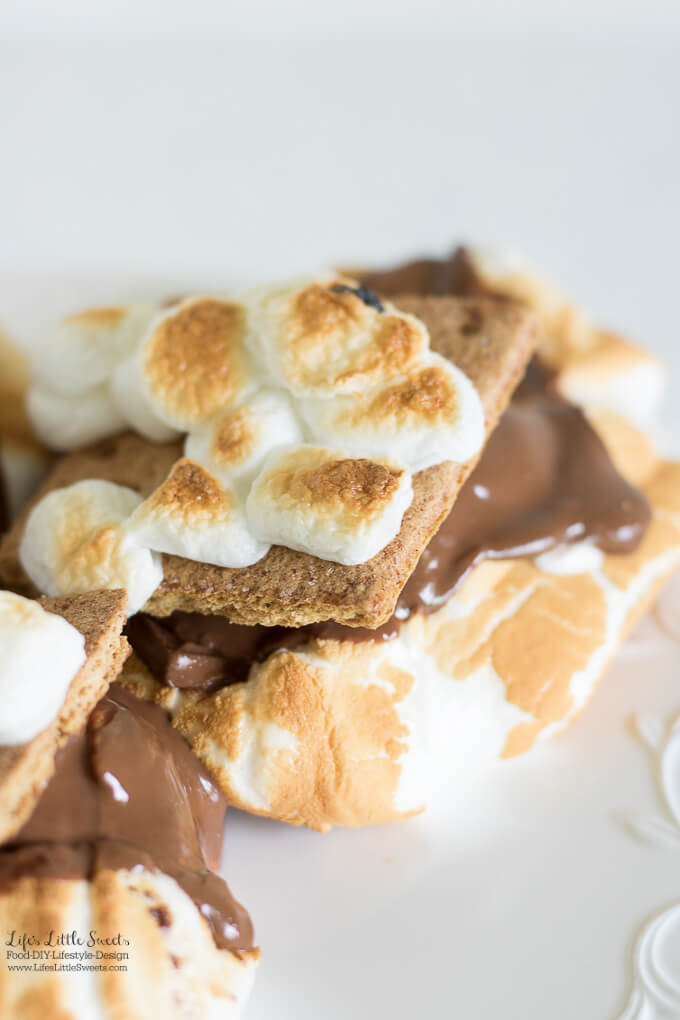 This Jumbo S'Mores Recipe is my XL version of s'mores! Kids of all ages can enjoy this chocolate-y, classic, dessert treat Summer and Fall or all year round!