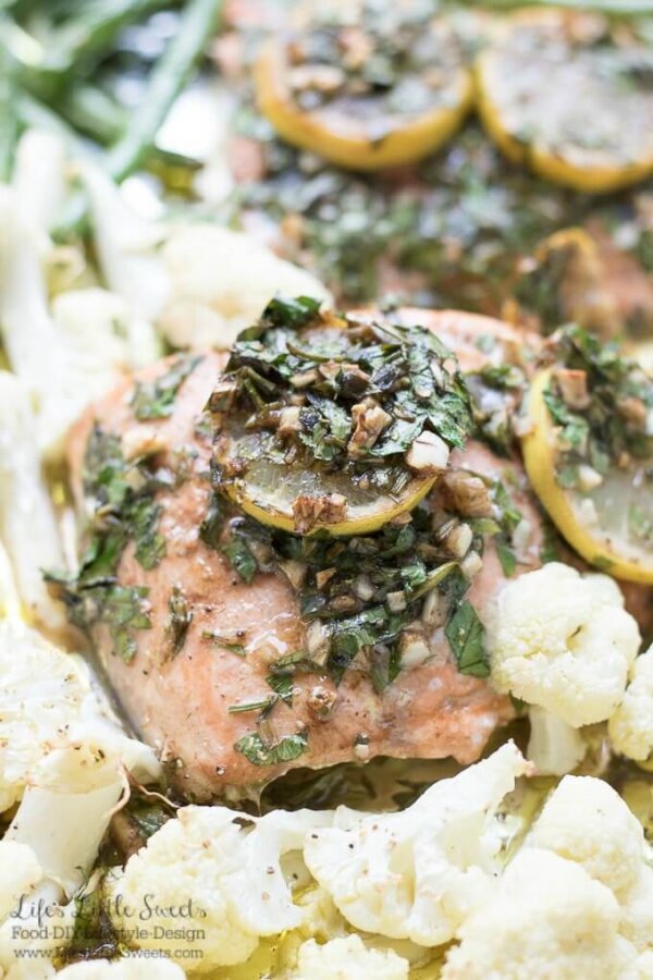Sheet Pan Lemon Tarragon Salmon Dinner (30 Mins!) Life's Little Sweets
