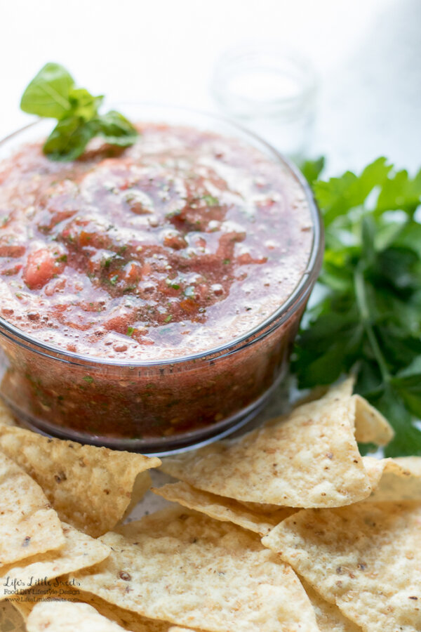 Homemade Garden Fresh Salsa (Food Processor) Life's Little Sweets