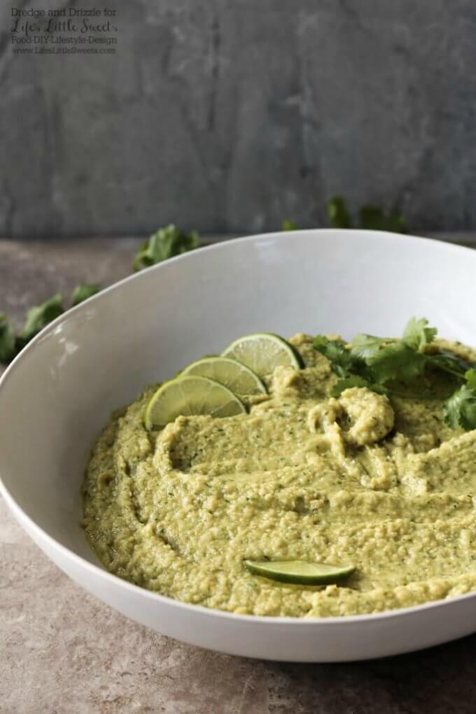 Like Mexican and Mediterranean food and don't want to choose? This Cilantro Lime Hummus may seem like an unlikely combination at first, but one taste and you'll be sold!