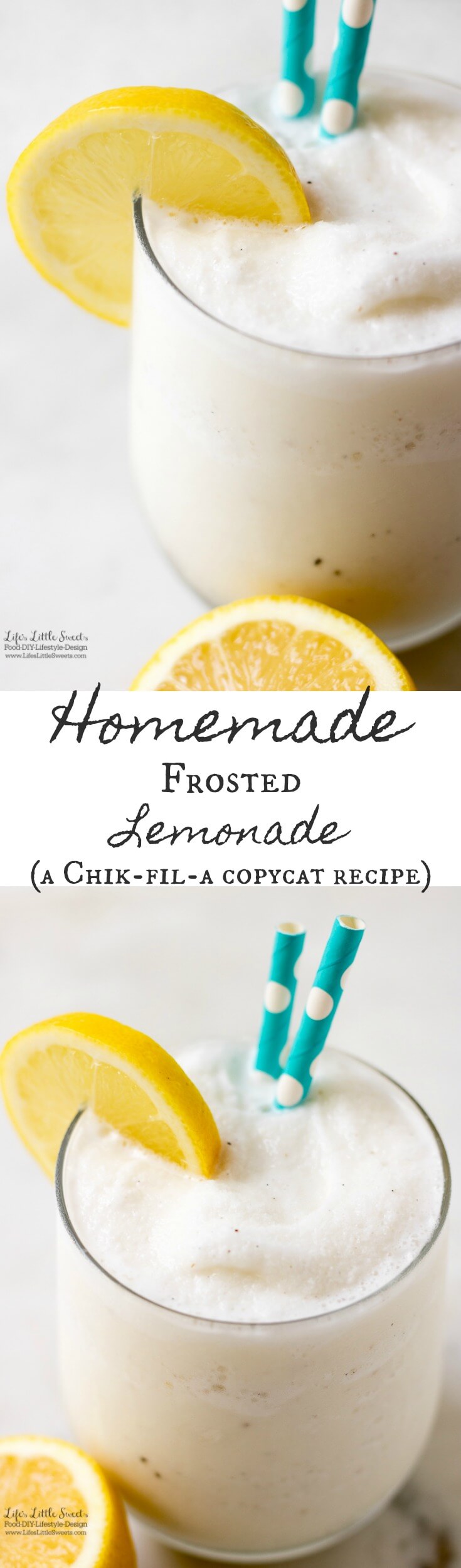 Homemade Frosted Lemonade Chikfila copycat recipe