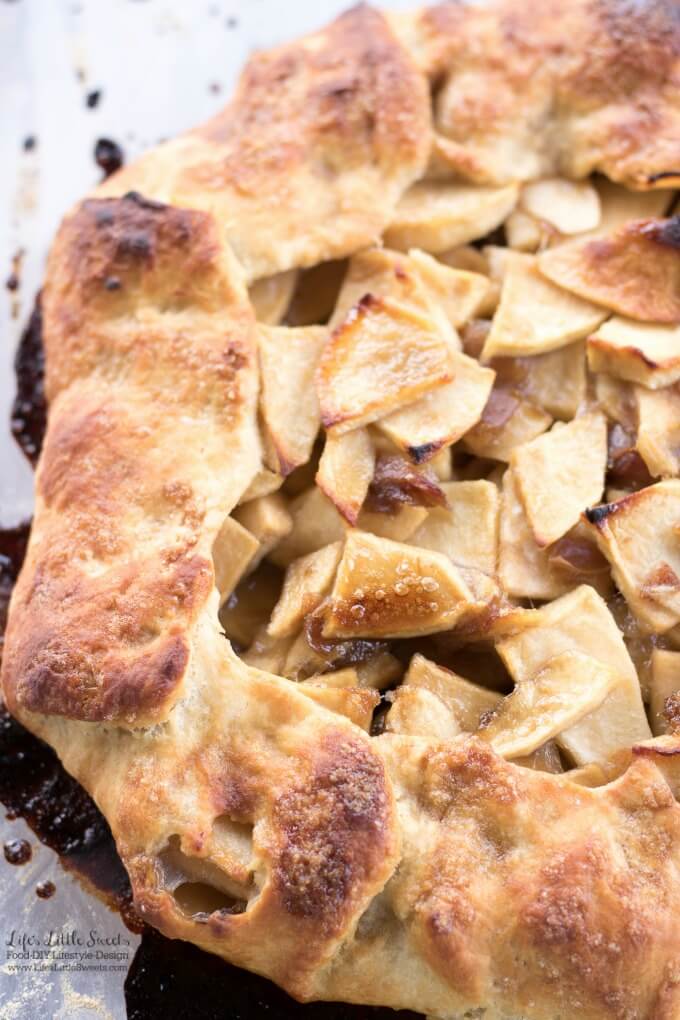 Apple Date Galette has Fall flavors of apples, cinnamon, brown sugar and dates. Enjoy this 