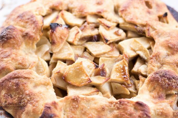 Apple Date Galette has Fall flavors of apples, cinnamon, brown sugar and dates. Enjoy this 