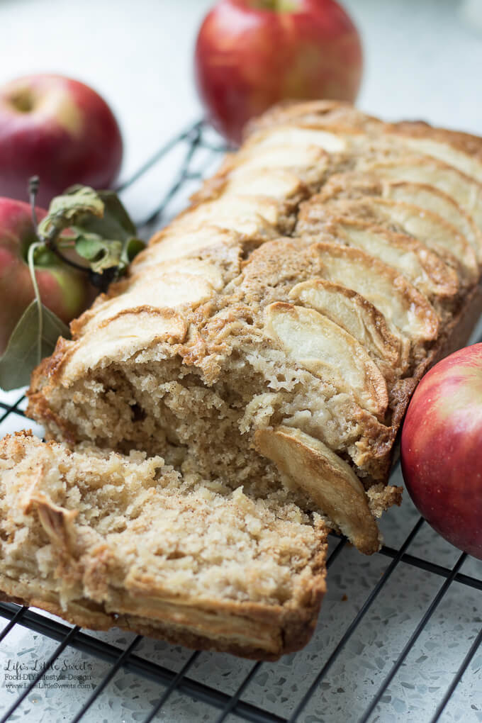 Homemade Apple Quick Bread is a Fall-inspired recipe with aromatic flavors like cinnamon, nutmeg and fresh-picked apples. Have a delicious slice with your morning coffee or tea.