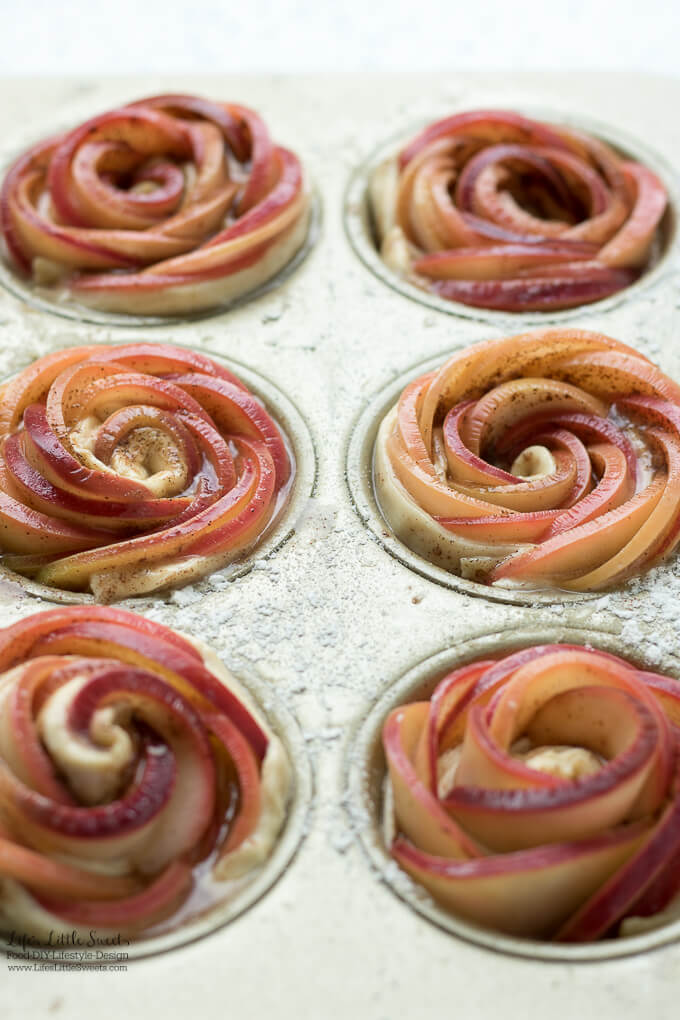 This Apple Rose Puff Pastry Recipe is the perfect addition to any brunch table with fresh, baked apples, warm cinnamon and flakey puff pastry.