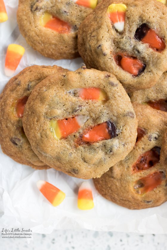 Candy Corn Chocolate Chip Cookies Life's Little Sweets