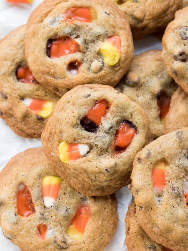 Candy Corn Chocolate Chip Cookies Story