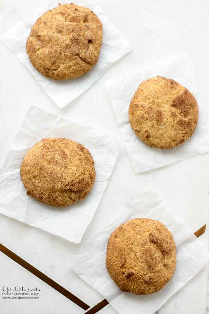 Pumpkin Snickerdoodle Cookies are the perfect Fall recipe with it's warm, cinnamon-y, pumpkin spice-sugar coating on the outside and pumpkin flavor on the inside. Enjoy these pillow-y, soft cookies with a mug of tea or coffee.