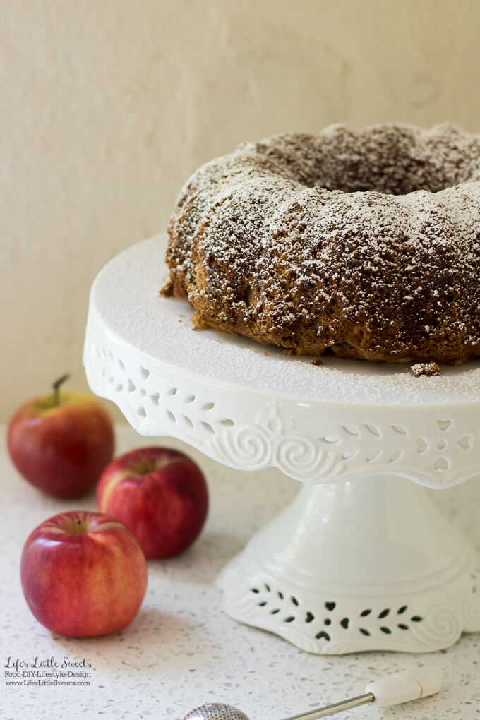 This Apple Bundt Cake recipe is moist, infused with fragrant and warm spices and delicious apples. Serve this delicious and pretty bundt cake for any gathering, Fall or Winter holiday!