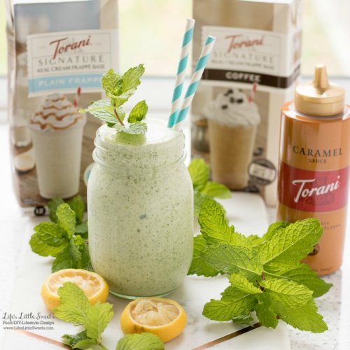 Lemon Mint Frappe (Ice, Fresh Mint, Torani) Life's Little Sweets