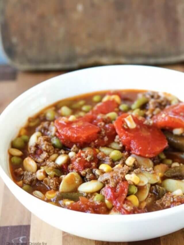 Hamburger Vegetable Soup Story