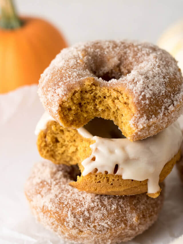 Pumpkin Spice Baked Donuts Story