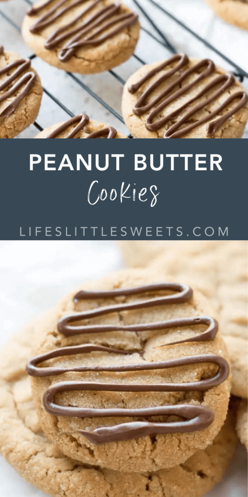 peanut butter cookies with text overlay