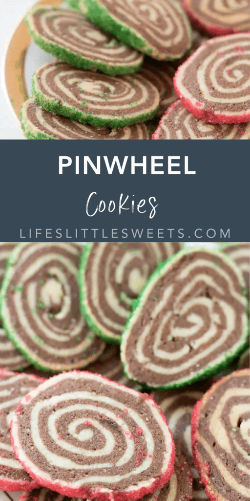 pinwheel cookies with text overlay