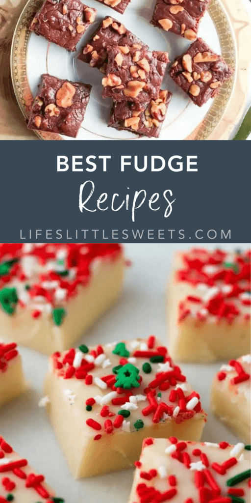 best fudge recipes with text overlay