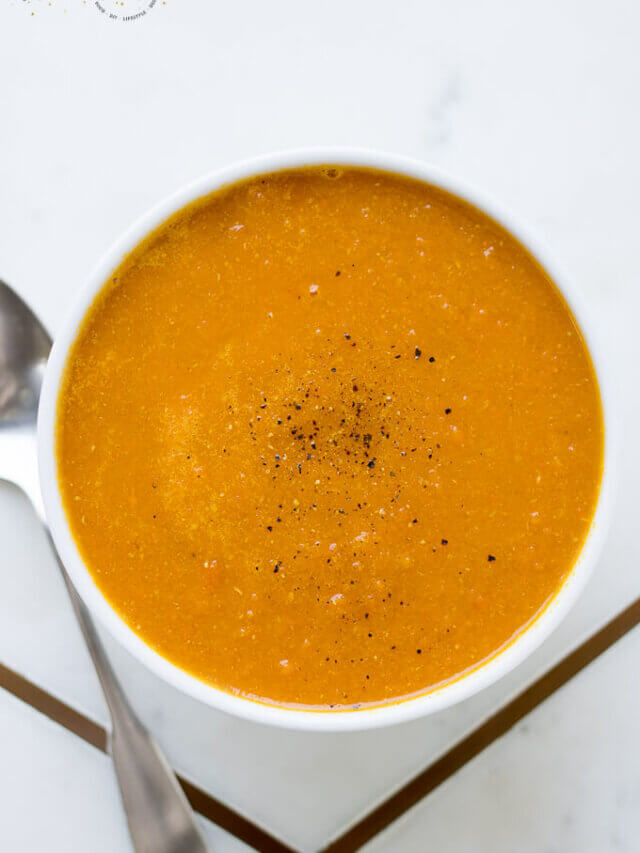 homemade carrot ginger soup