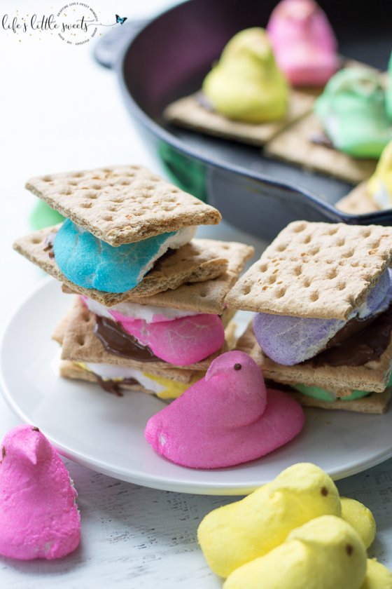 Peeps S'Mores - Easter, Skillet or Microwave - Life's Little Sweets