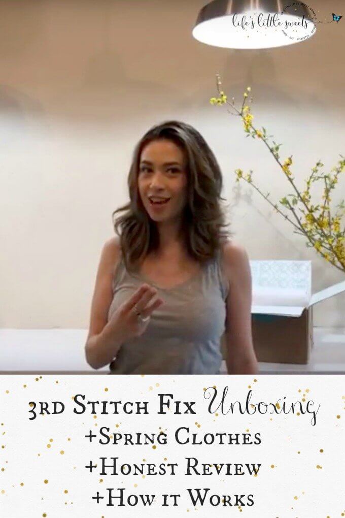 3rd Stitch Fix Unboxing - Spring Clothes, Honest Review, How it Works (video). @stitchfix #stitchfix #Springclothes #unboxing #review #clothes #style #momstyle