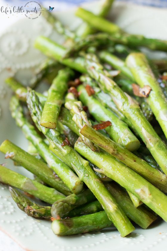 Sautéed Garlic Asparagus (Stove Top, Garlic) Life's Little Sweets