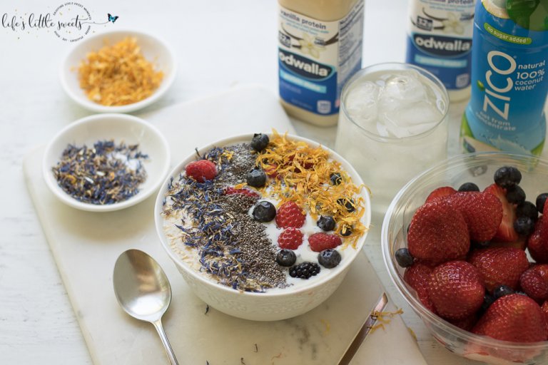 Easy Vanilla Protein Fruit Smoothie Bowl Life's Little Sweets